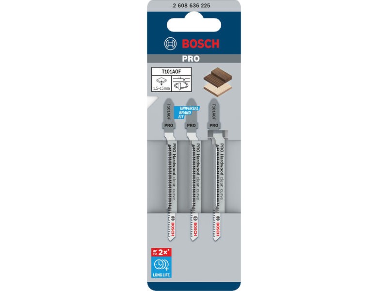 Krivuljni list Bosch za vbodno žago PRO Hardwood clean curve T101AOF 83 mm, 2608636225